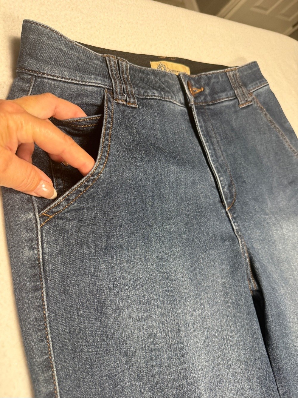 Democracy "Ab Technology" Wide-Leg Cargo Jeans Size 8 #2639 - Picture 3 of 9